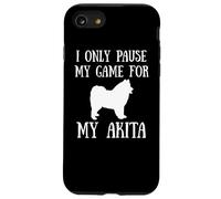 I Only Pause My Game For My Akita Gamer E-Sports Player Custodia per iPhone SE (2020) / 7 / 8
