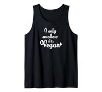 I Only Swallow If It's Vegan Divertente Idea Regalo a Base vegetale Canotta