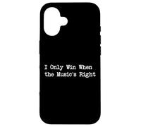I Only Win When The Music's Right Funny Gamer Citazione Custodia per iPhone 16
