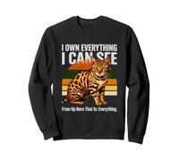 I Own Everything I Can See Funny Cat Bengala Felpa