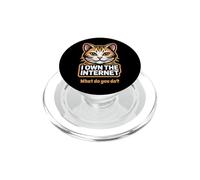I Own The Internet - Divertente gatto mamma papà umorismo PopSockets PopGrip per MagSafe