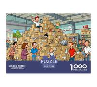I pacchetti espressi si accumulano come una montagna Puzzle in Legno Impermeabile Puzzles Da 1000 Pezzi Per Adulti Colorati Giochi Educativi