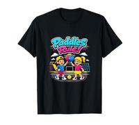 I Paddle Sono la Regola! Graffiti Art retrò per Bambini Pickleball Maglietta