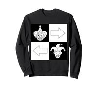 I pagliacci ai Joker giusti al Divertimento di Sinistra Halloween Felpa