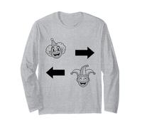 I pagliacci ai Joker giusti al Divertimento di Sinistra Halloween Maglia a Manica
