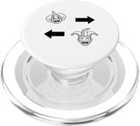 I pagliacci ai Joker giusti al divertimento di sinistra Halloween PopSockets PopGrip per MagSafe