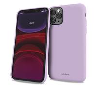 i-Paint Cover Custodia Protettiva per iPhone 11 Pro in Silicone Lavanda con all'interno Microfibra - Solid Case Lavander
