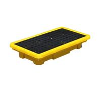 I Pallet modulari di contenimento delle fuoriuscite Adatti a mezzi fusti, con Una capacità di carico di 2000 libbre, Realizzati in polietilene e con Dimensioni di 66x36x12 cm, Sono essenzial