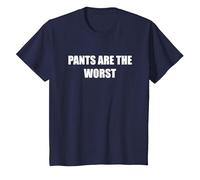 I Pantaloni Sono i peggiori Maglietta, Bambini, Navy, 3 Anni