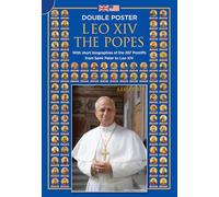 I papi e Leone XIV. Poster doppio con le biografie dei Pontefici