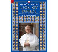 I papi e Leone XIV. Poster doppio con le biografie dei pontefici