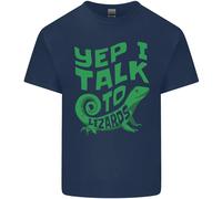 I Parlare A Lucertole Camaleonti Bearded Draghi Uomo Cotone T-Shirt