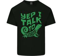 I Parlare A Lucertole Camaleonti Bearded Draghi Uomo Cotone T-Shirt