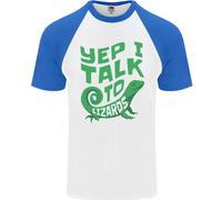 I Parlare A Lucertole Camaleonti Bearded Draghi Uomo S/S Baseball T-Shirt