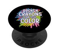 I pastelli rotti possono ancora colorare la consapevolezza della prevenzione del suicidio PopSockets PopGrip Adesivo