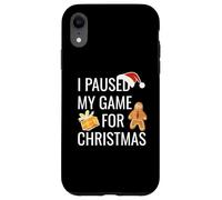 I Paused My Game For Christmas Santa Gamer E-Sports Player Custodia per iPhone XR