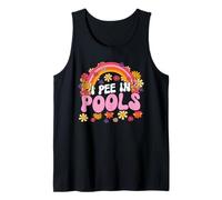 I Pee in Pools Funny Graphic Canotta