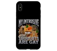 I pensieri intrusivi sono gay divertenti Capybara Meme Bootleg Y2K Custodia per iPhone XS Max