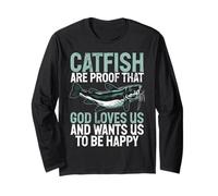 I Pesci Gatto Sono la Prova Che Dio Ci AMA Il Pesce Gatto Maglia a Manica