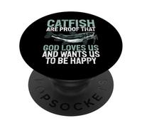 I pesci gatto sono la prova che Dio ci ama il pesce gatto PopSockets PopGrip Adesivo