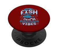 I pesci non fanno il dramma solo bolle e vibrazioni PopSockets PopGrip Adesivo