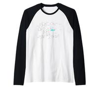 I pesci nuotano contro la corrente nel mare Tees per Uomo Donna Maglia con Maniche Raglan