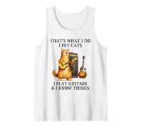 I Pet Cats Play Guitars And I Know Things Funny Guitarist Canotta