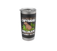 I Pet My Capybara Donne Uomini Ragazzi Ragazze Cute Capybara Bicchiere termico in acciaio inox doppia parete