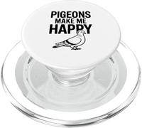 I piccioni mi rendono felice, carino amante degli uccelli PopSockets PopGrip per MagSafe