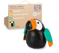 I Piccoli amici di Little Big Friends Tiny Friends | Sonagli per bambini | Animale morbido | Facile da pulire | Decorazione per la cameretta | Giovanni il tucano