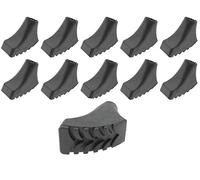 I piccoli artigiani 10 cuscinetti in gomma per trekking - 5 paia di cuscinetti per Nordic Walking - per tutti i modelli comuni - Piedini rettangolari