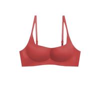 I Piccoli e Sottili Senza Cuciture da Donna Raccolgono e sostengono Supporto Morbido e cadente, Senza Reggiseno per Tenere Seno Anello Reggiseno Adesivo Nastro Top A Fascia Color Carne (Red, S)