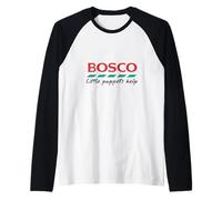 I Piccoli Pupazzi Bosco aiutano la Nostalgia Irlandese del Design retrò Anni '80 Maglia con Maniche Raglan