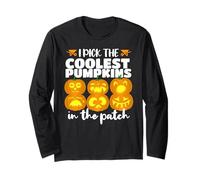 I Pick The Coolest Pumpkins! Divertente Raccolta di zucche Maglia a Manica