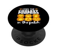 I Pick The Coolest Pumpkins! Divertente raccolta di zucche PopSockets PopGrip Adesivo