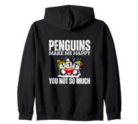 I Pinguini Mi Rendono Felice, Non Tanto Divertente Pinguino Felpa con Cappuccio
