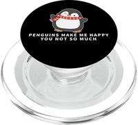 I pinguini mi rendono felice, non tanto divertente pinguino PopSockets PopGrip per MagSafe