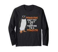 I pinguini non possono volare Sono un pinguino Divertente e carino amante dei pinguini Maglia a Manica