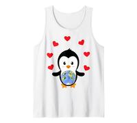 I pinguini sono il mio San Valentino I Love Penguins I Heart Penguins Canotta