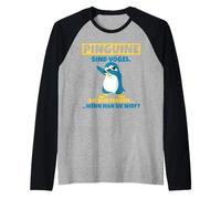 I Pinguini Sono Uccelli Che volano Solo Quando li lanci Maglia con Maniche Raglan