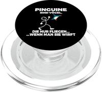 I pinguini sono uccelli che volano solo quando li lanci PopSockets PopGrip per MagSafe