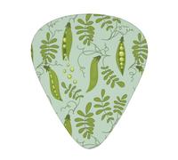 I piselli verdi lasciano il blu,12 pezzi di plettri per chitarra, 3 plettri di diverso spessore per chitarra acustica, basso, ukulele