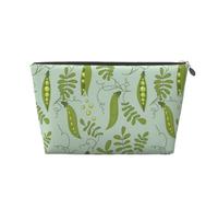 I piselli verdi lasciano il blu, Borsa da toilette Borsa per trucco Borsa per cosmetici Borsa da toilette da viaggio portatile