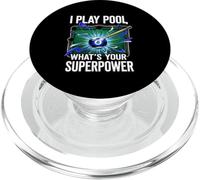 I Play Pool What's Your Superpower 8 Ball Billiards Player PopSockets PopGrip per MagSafe