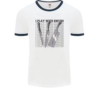 I Play With Knives Divertente Chef Uomo Ringer