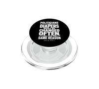I politici e i pannolini di Mark Twain devono essere cambiati spesso Wht PopSockets PopGrip per MagSafe