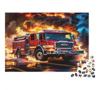 I pompieri in azione Puzzle 1000 Pezzi In carta Premium, Un Set Di Puzzle A Rompicapo Per Antistress Adulti, Ideale Per Puzzle Da Incorniciare, Regalo Di Compleanno 52x38cm/1000pcs