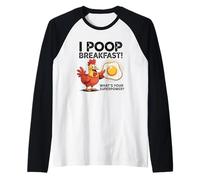 I Poop Breakfast Qual è il tuo superpotere Maglia con Maniche Raglan