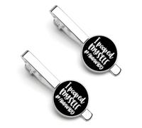 I Pooped Myself divertente fermacravatta clip fermacravatta clip cravatta clip normale cravatta cravatta regali decorativi per gli uomini, 5.5x2.2cm, Metallo