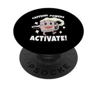 I poteri della caffeina attivano le mattine dell'ufficio degli amanti del caffè PopSockets PopGrip Adesivo